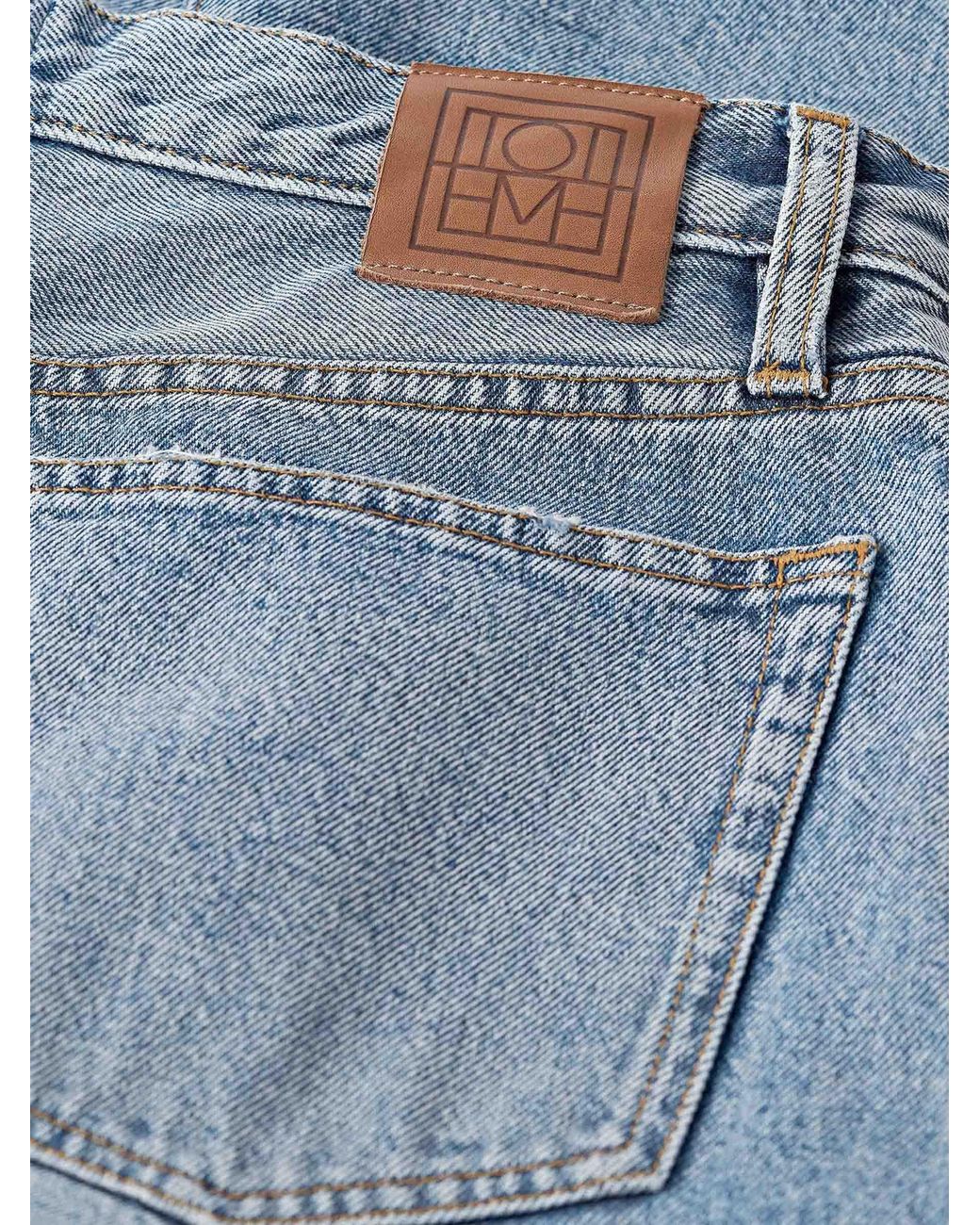 Totême Blue Twisted Straight Jeans