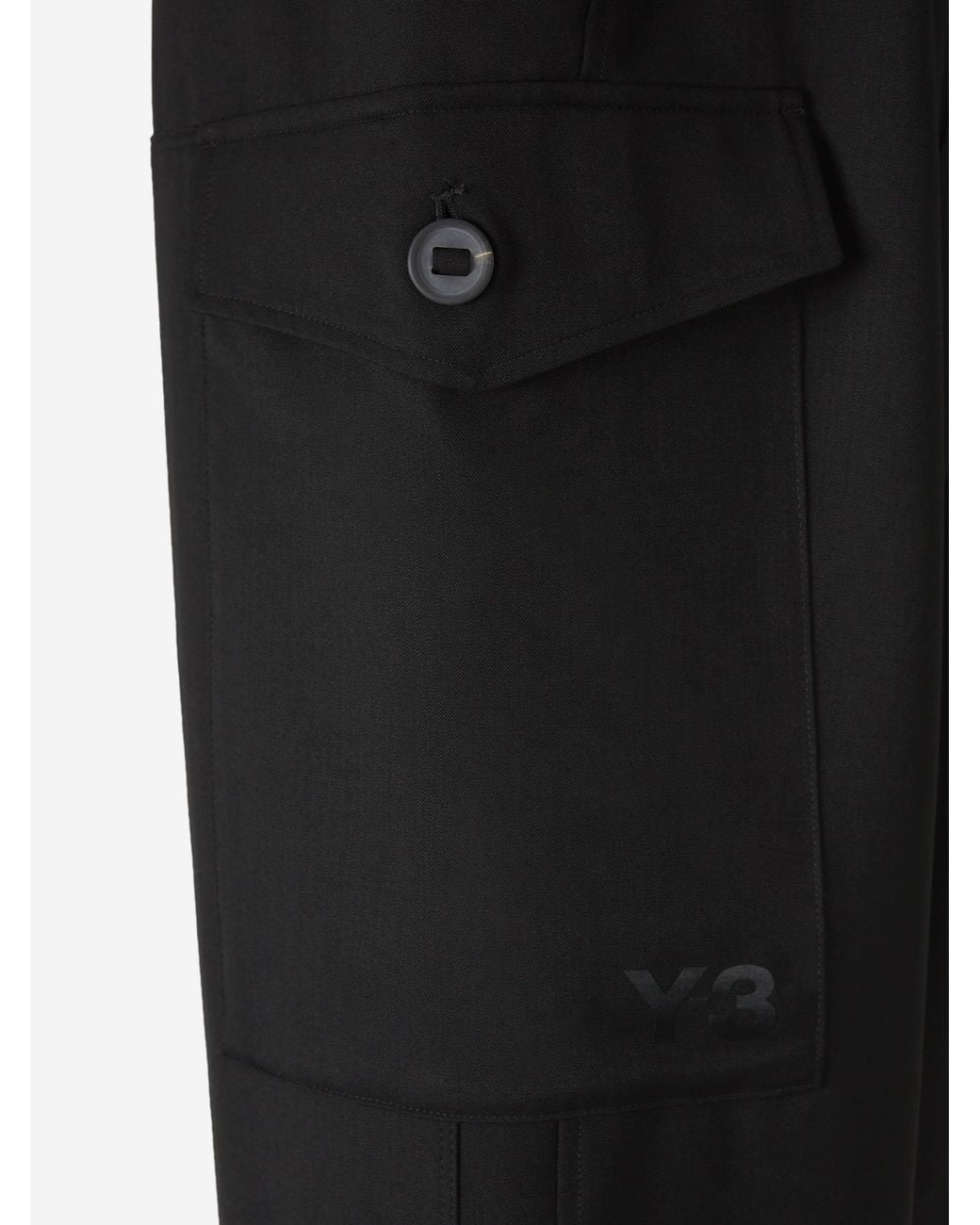 Y-3 Black Casual Pants With Pockets for men