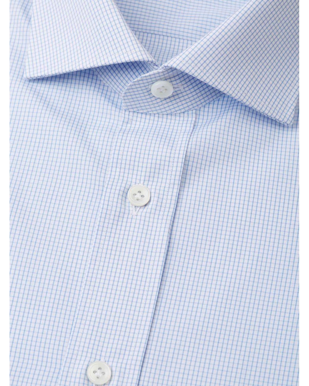 Santa Eulalia Blue Check Motif Shirt for men