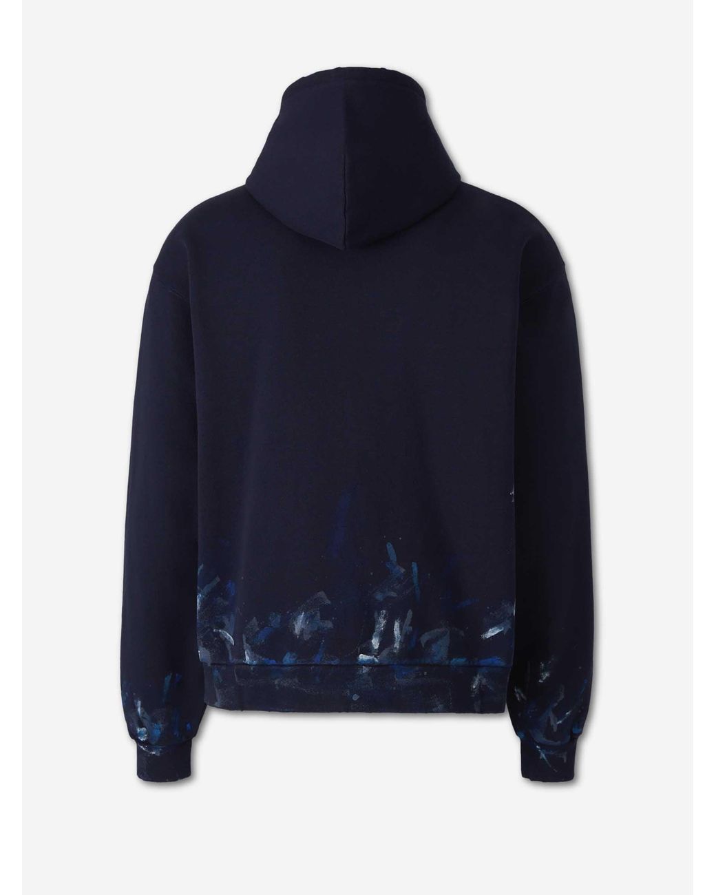 Balenciaga Blue Sweatshirt Logo Painting for men