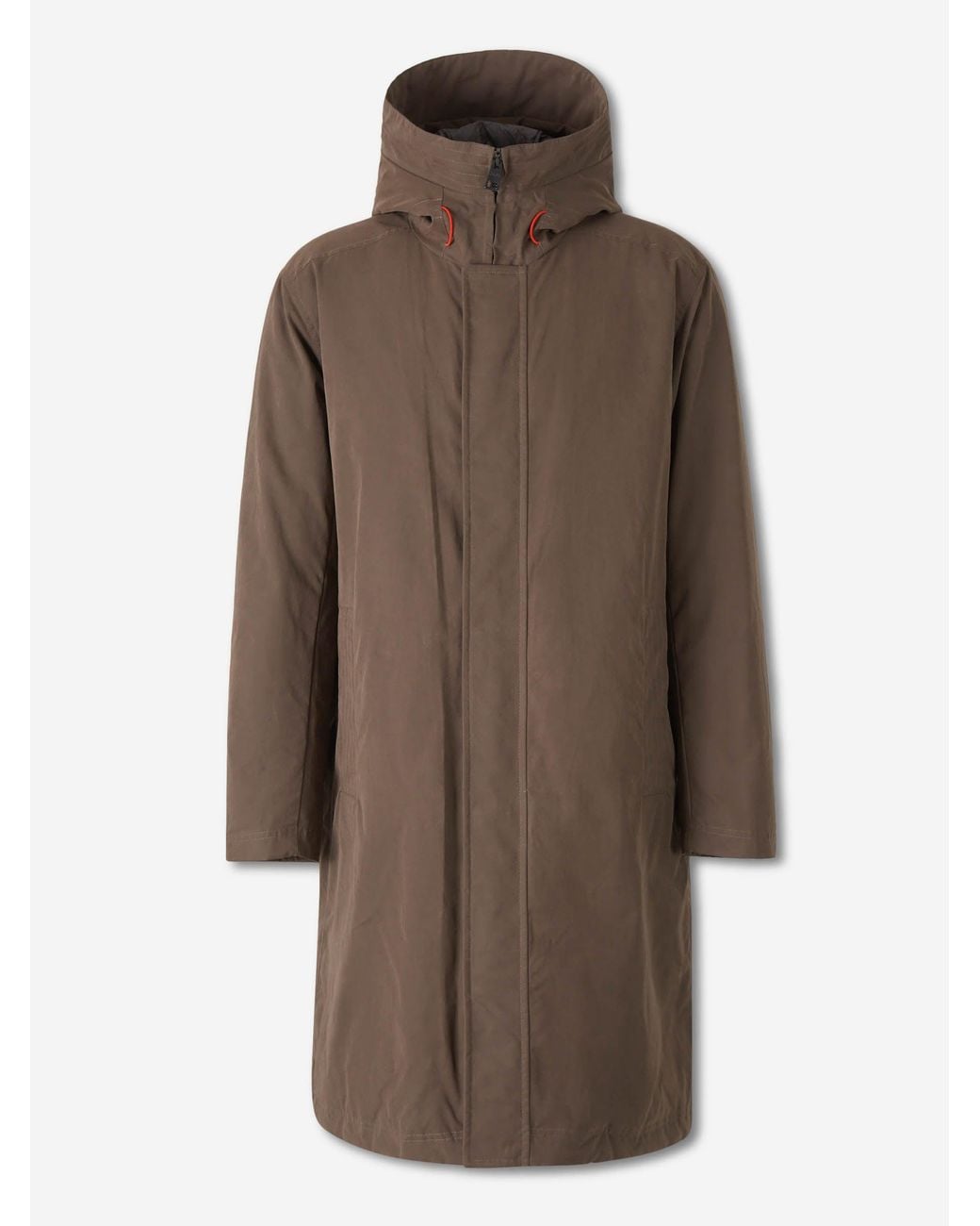 Herno Brown Long Padded Parka for men