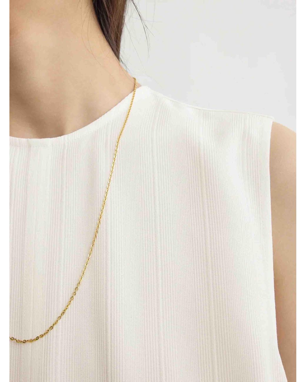 Totême White Sleeveless Blouse