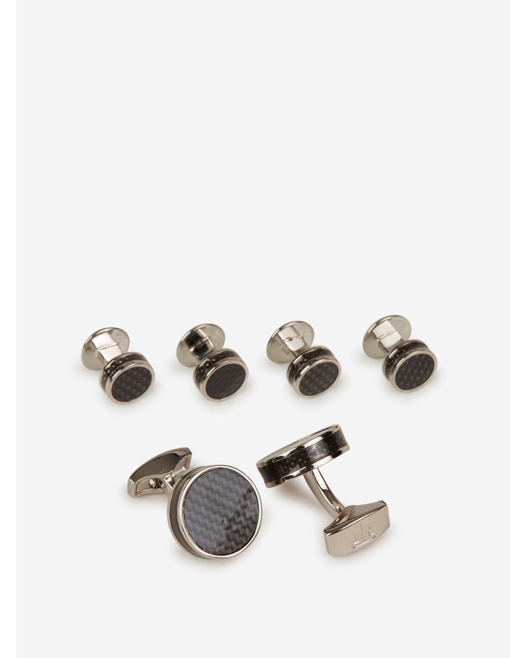 Tateossian White Bullseye Semi Precious Cufflinks for men