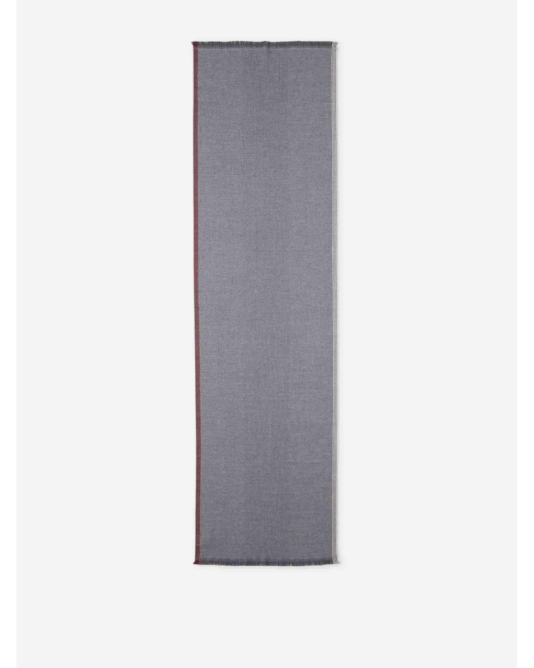 Brunello Cucinelli White Cashmere Wool Scarf for men
