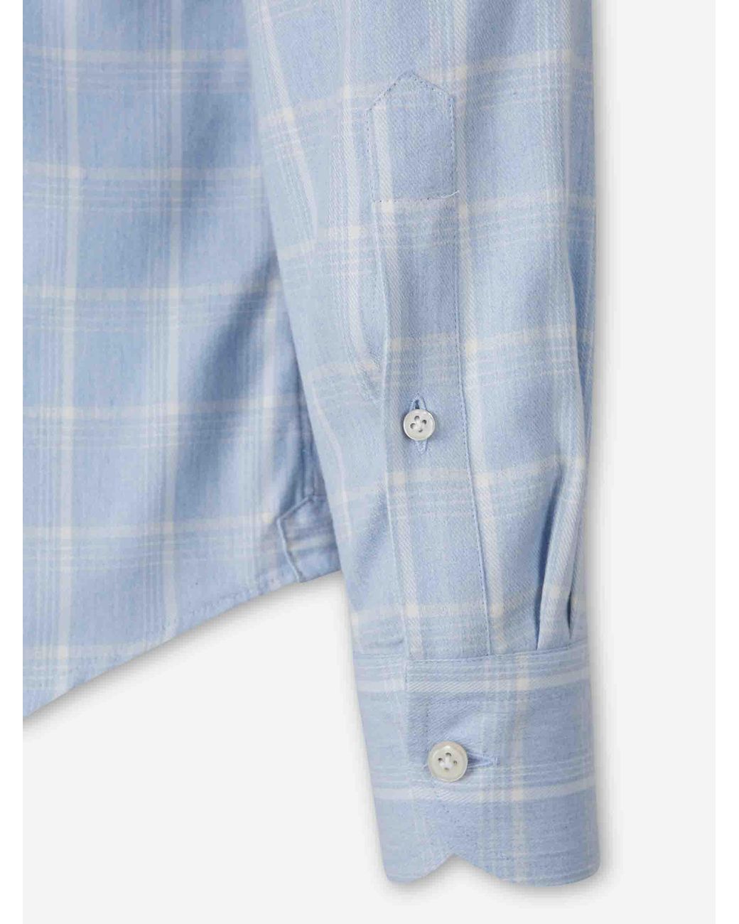 Santa Eulalia Blue Plaid Shirt for men