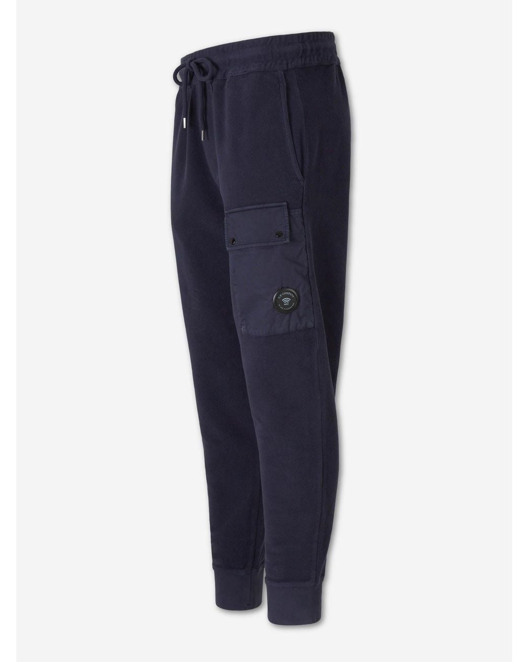 C P Company Blue Cotton Joggers for men