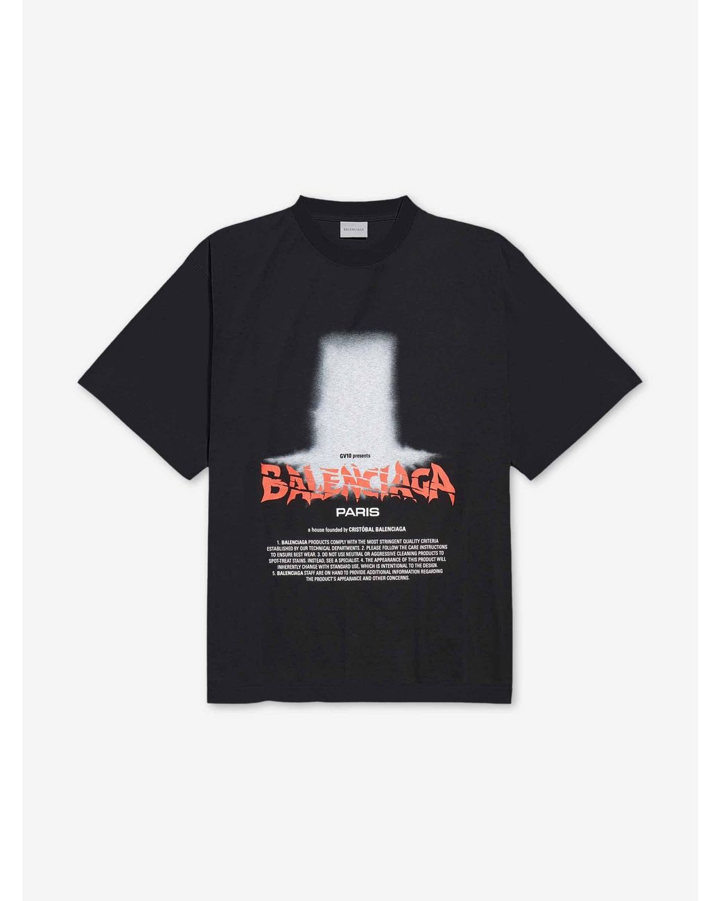 Balenciaga Blue The Door Oversize T-Shirt for men