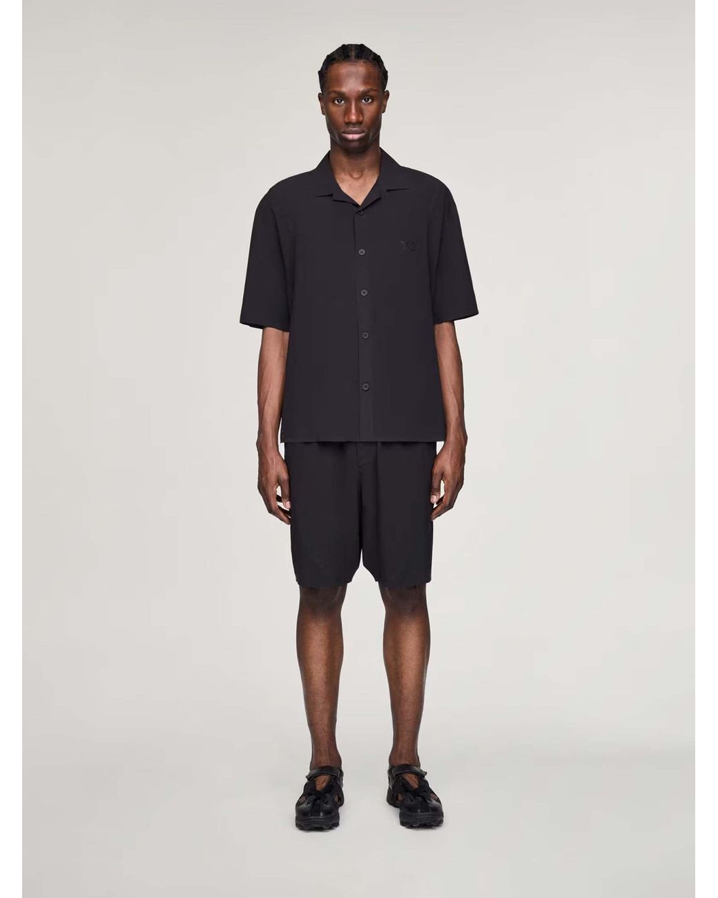 Y-3 Black Loose-Fitting Bermuda Shorts for men