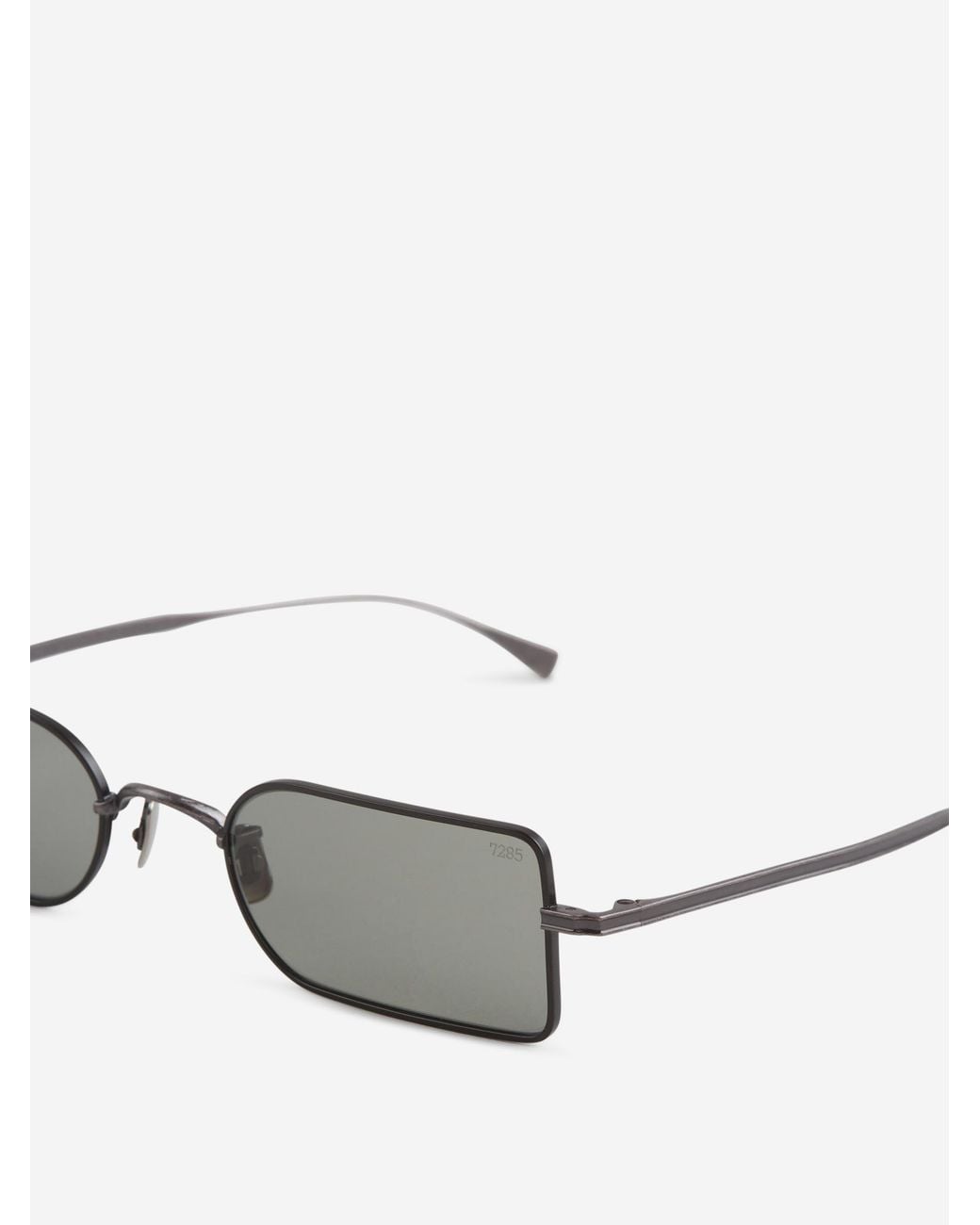 Eyevan 7285 Gray Rectangular Sunglasses for men