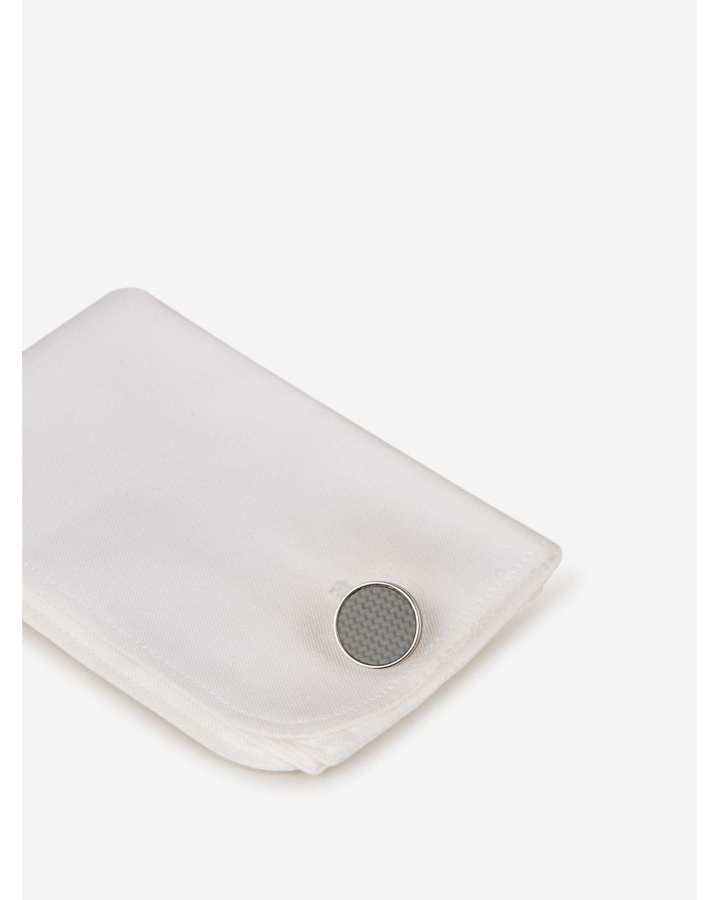Tateossian White Bullseye Semi Precious Cufflinks for men