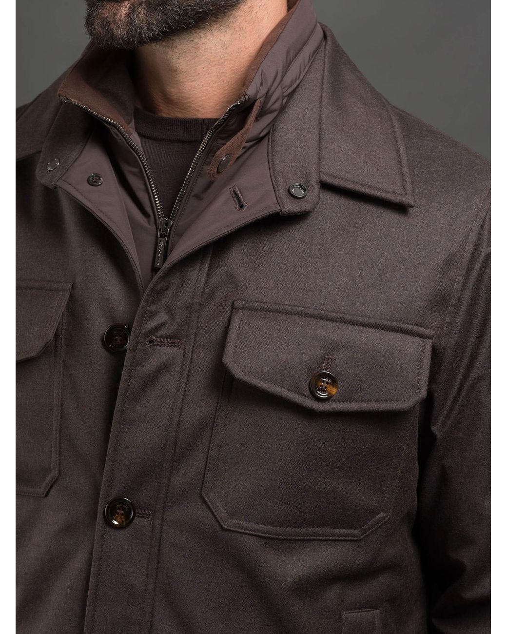 Moorer Black Padded Inner Jacket for men