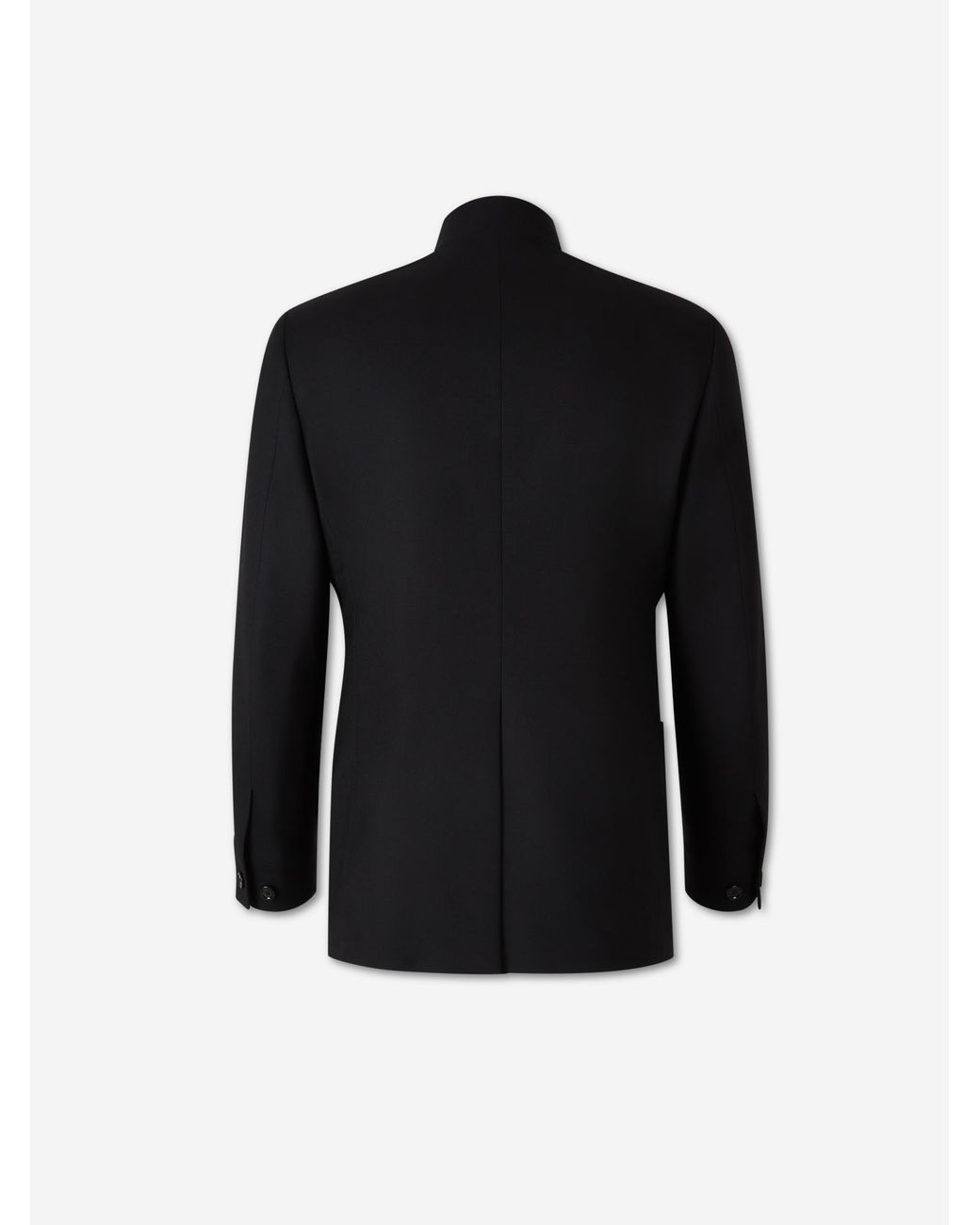 Lardini Black Mandarin Collar Suit for men