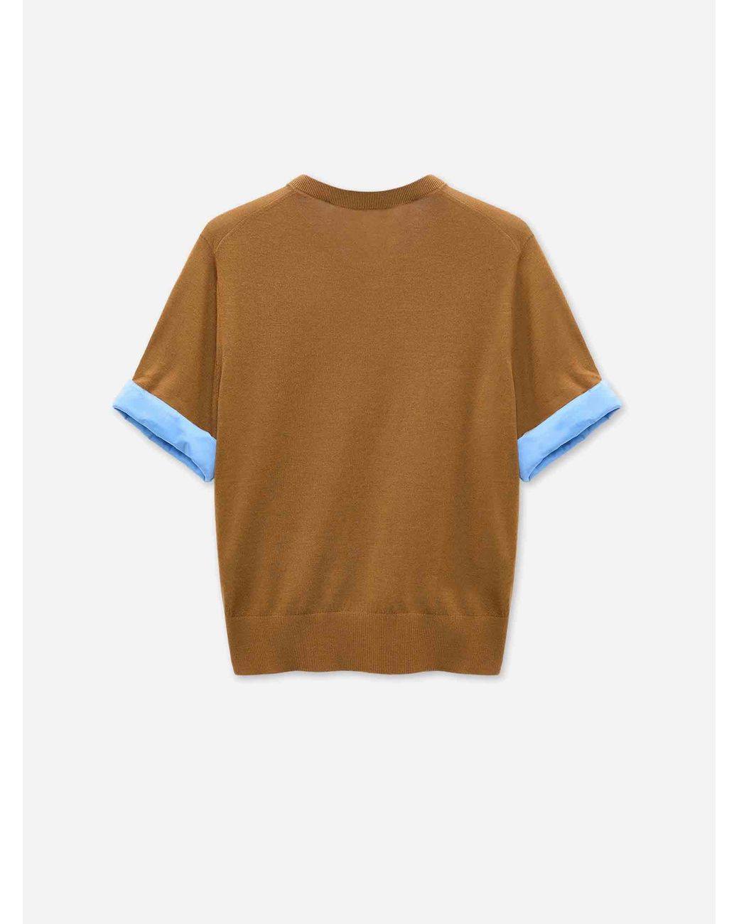Dorothee Schumacher Brown Layered Wool Sweater