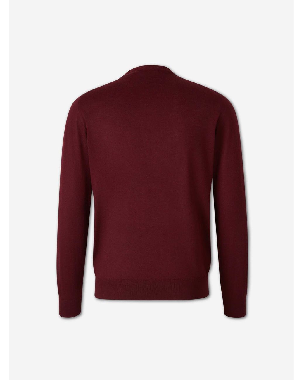 Santa Eulalia Red Thin V-Neck Sweater for men