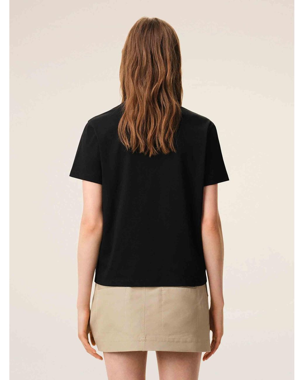 AMI Black Short Sleeve T-Shirt