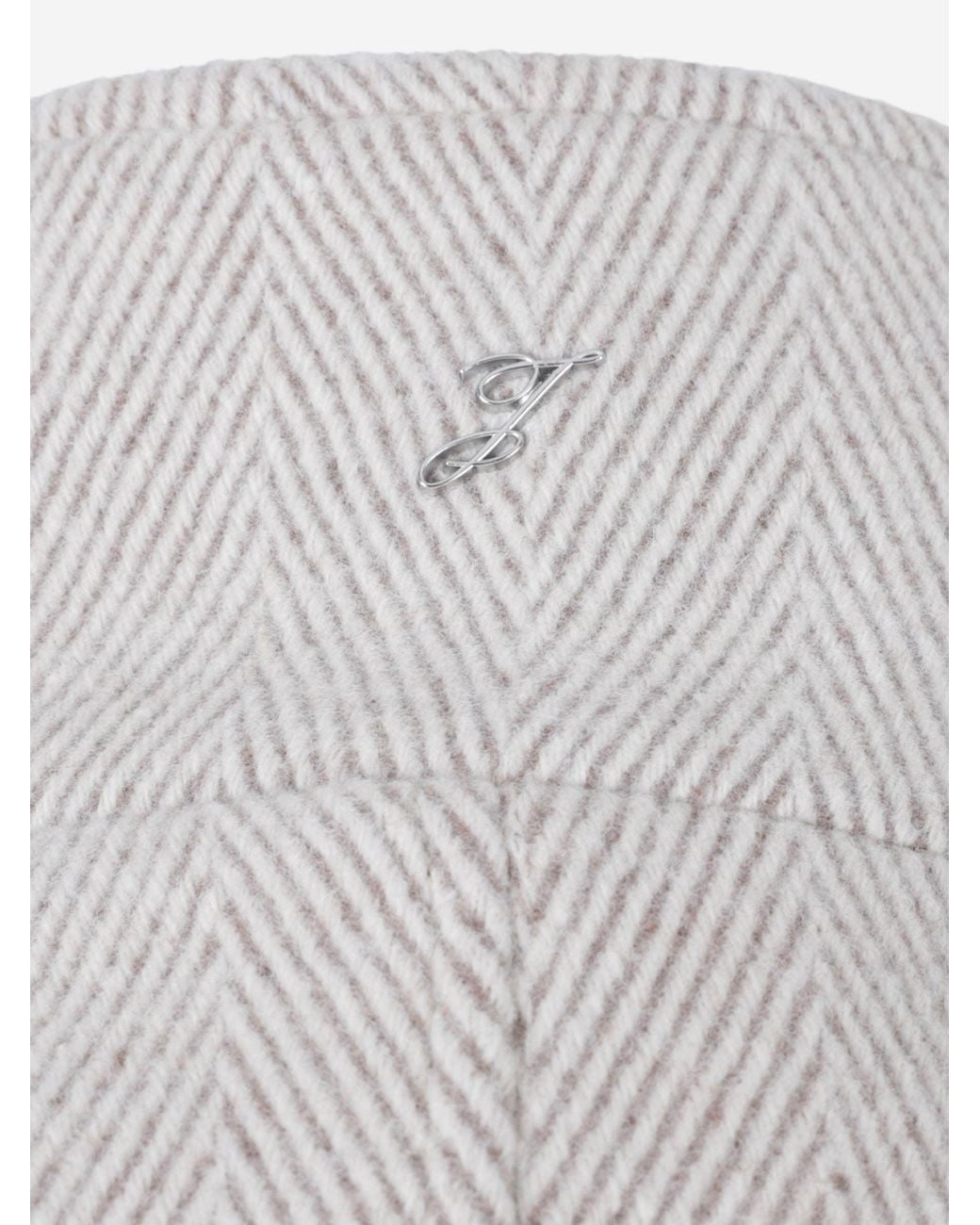 Jacquemus White Losange Bomber Jacket for men
