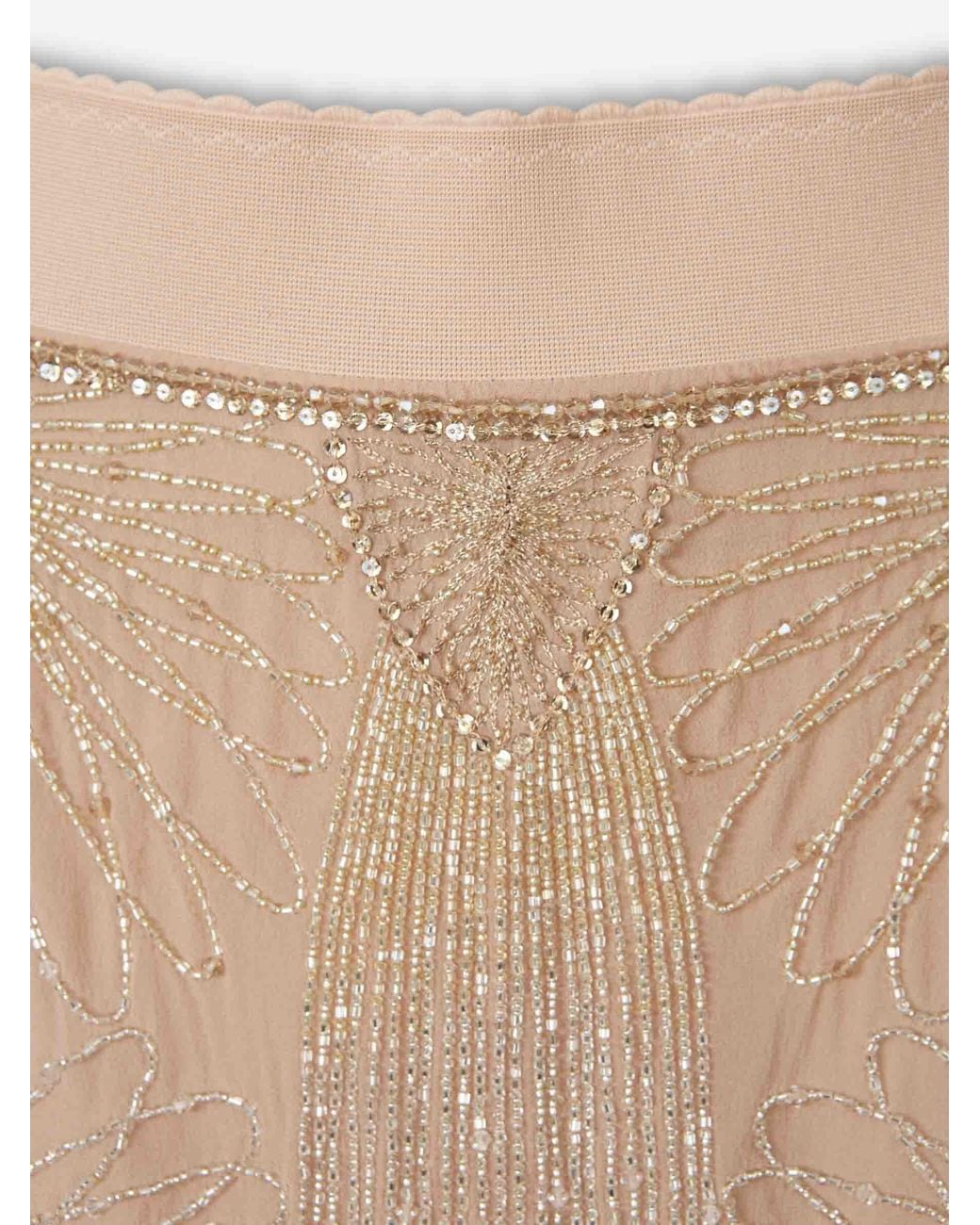 The Attico White Silk Mini Skirt