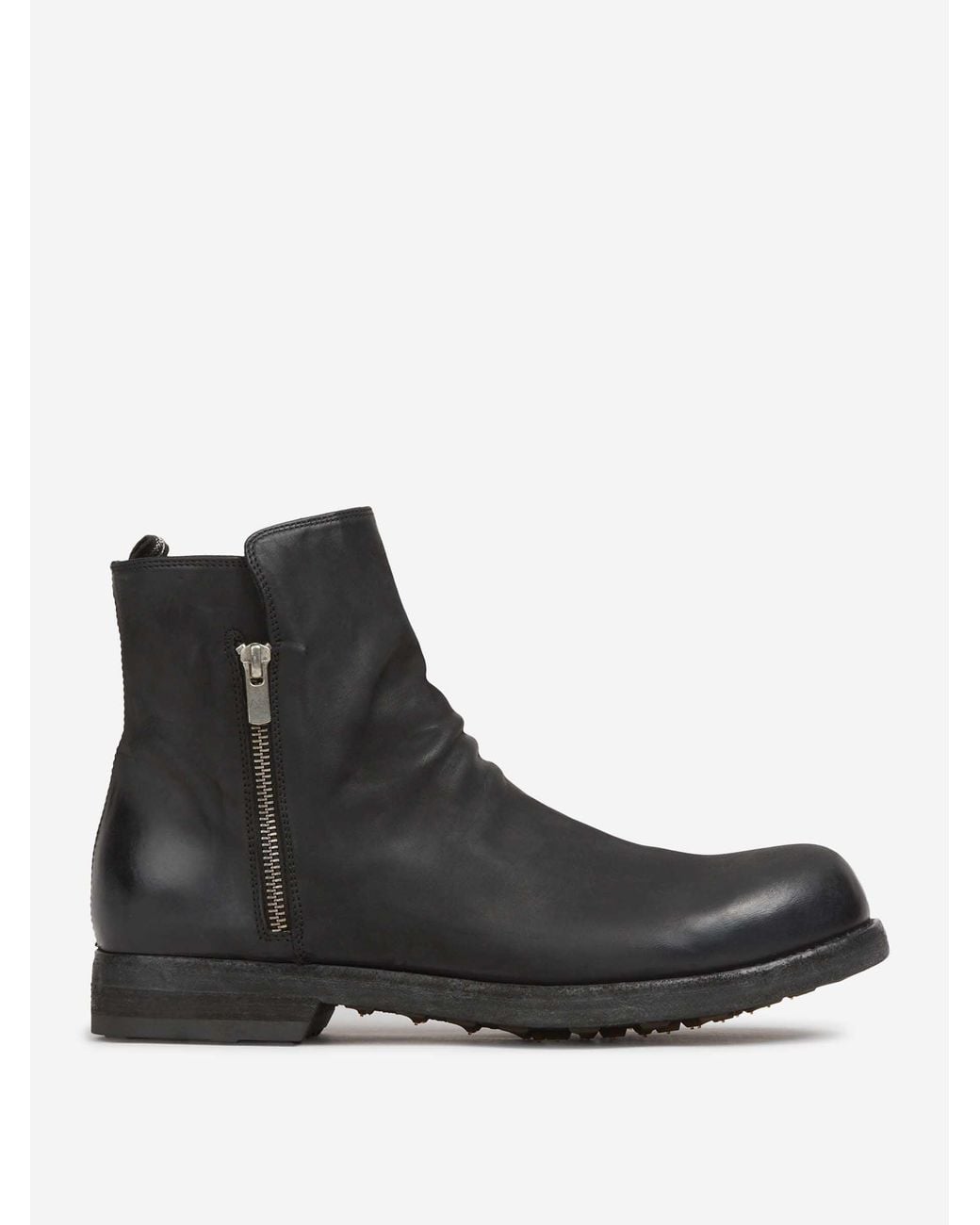 Officine Creative Black Bulla Dd 113 Boots for men