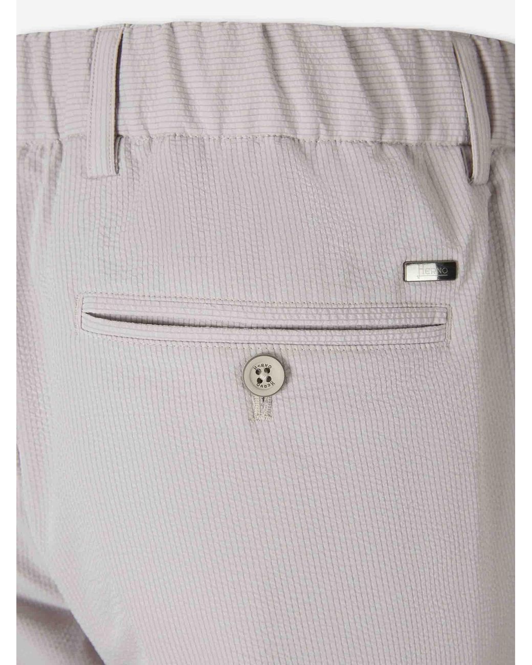 Herno Gray Slim Chino Trousers for men