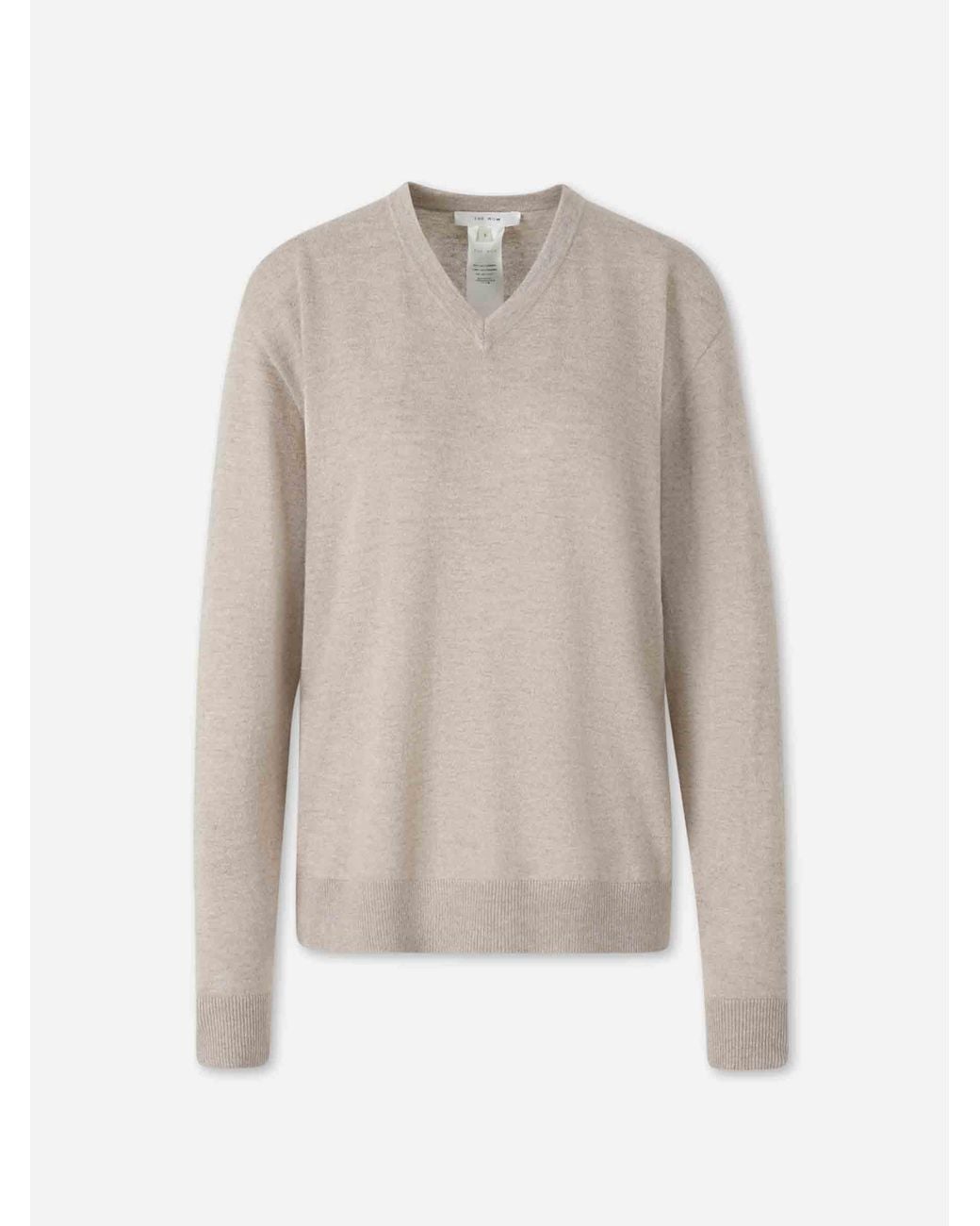 The Row White Extra Fine Knit Sweater