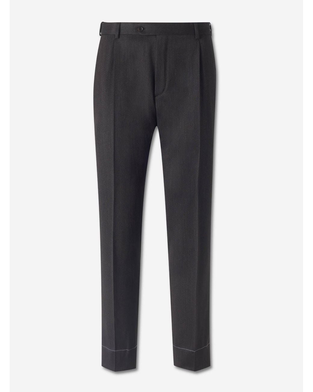 Brioni Blue Wool Dress Pants for men