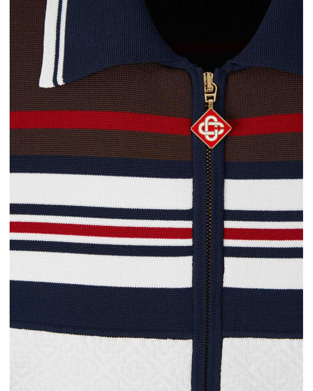 Casablanca Blue Casual Knit Jacket for men