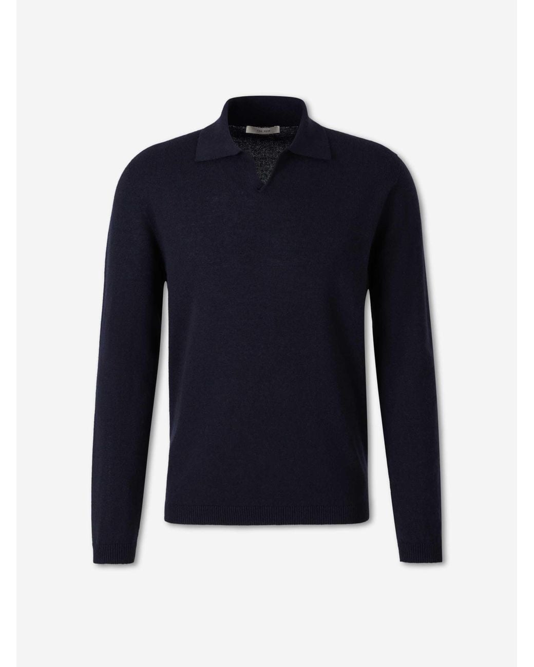 The Row Blue Polo Neck Sweater for men