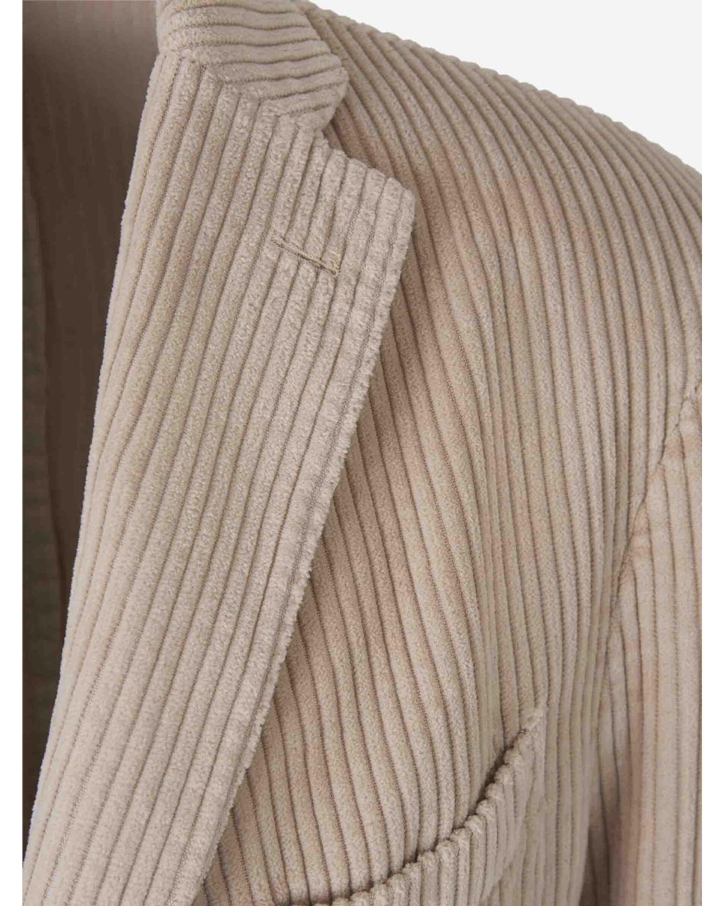 Boglioli Natural Corduroy Crossover Blazer for men