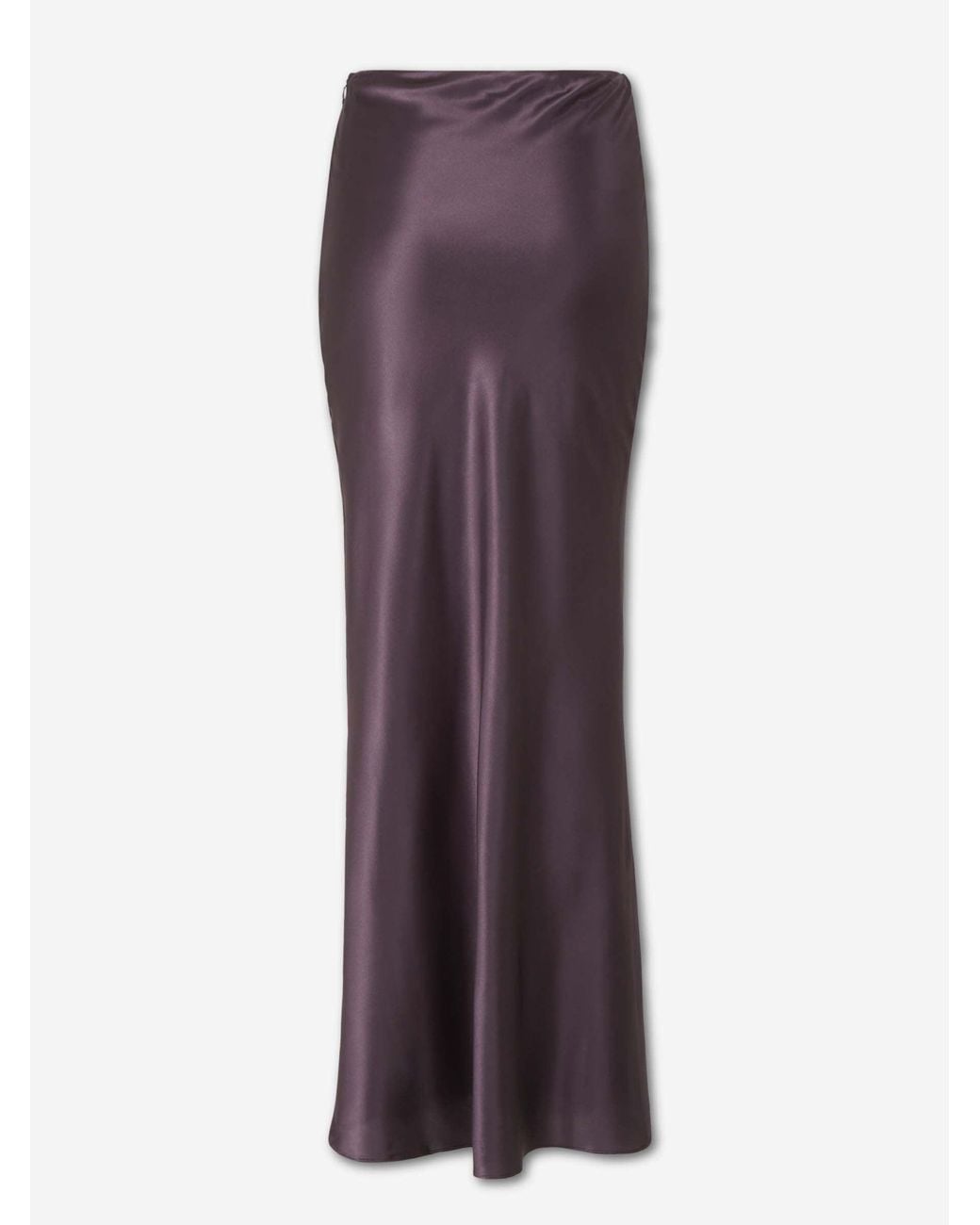 Cult Gaia Purple Chantel Satin Skirt