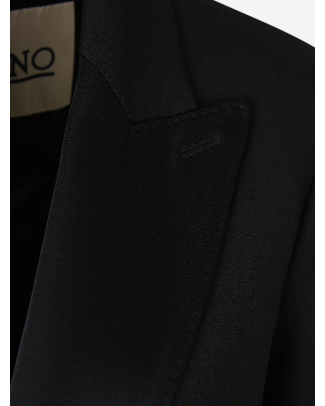 Herno Black Double-Breasted Blazer