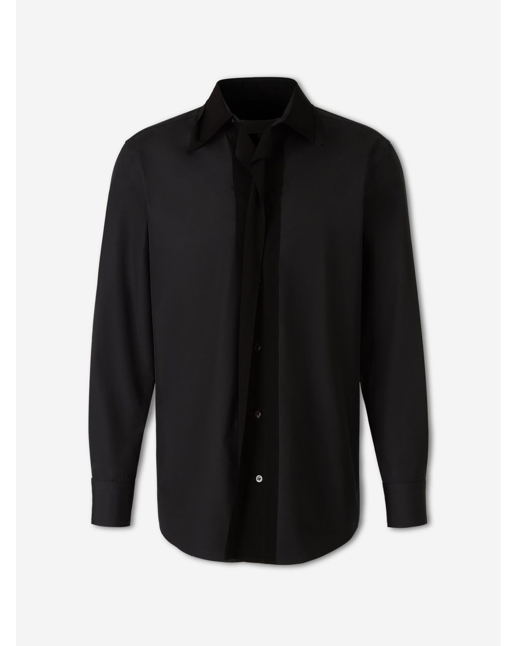 Maison Margiela Black Cupro Cotton Shirt for men