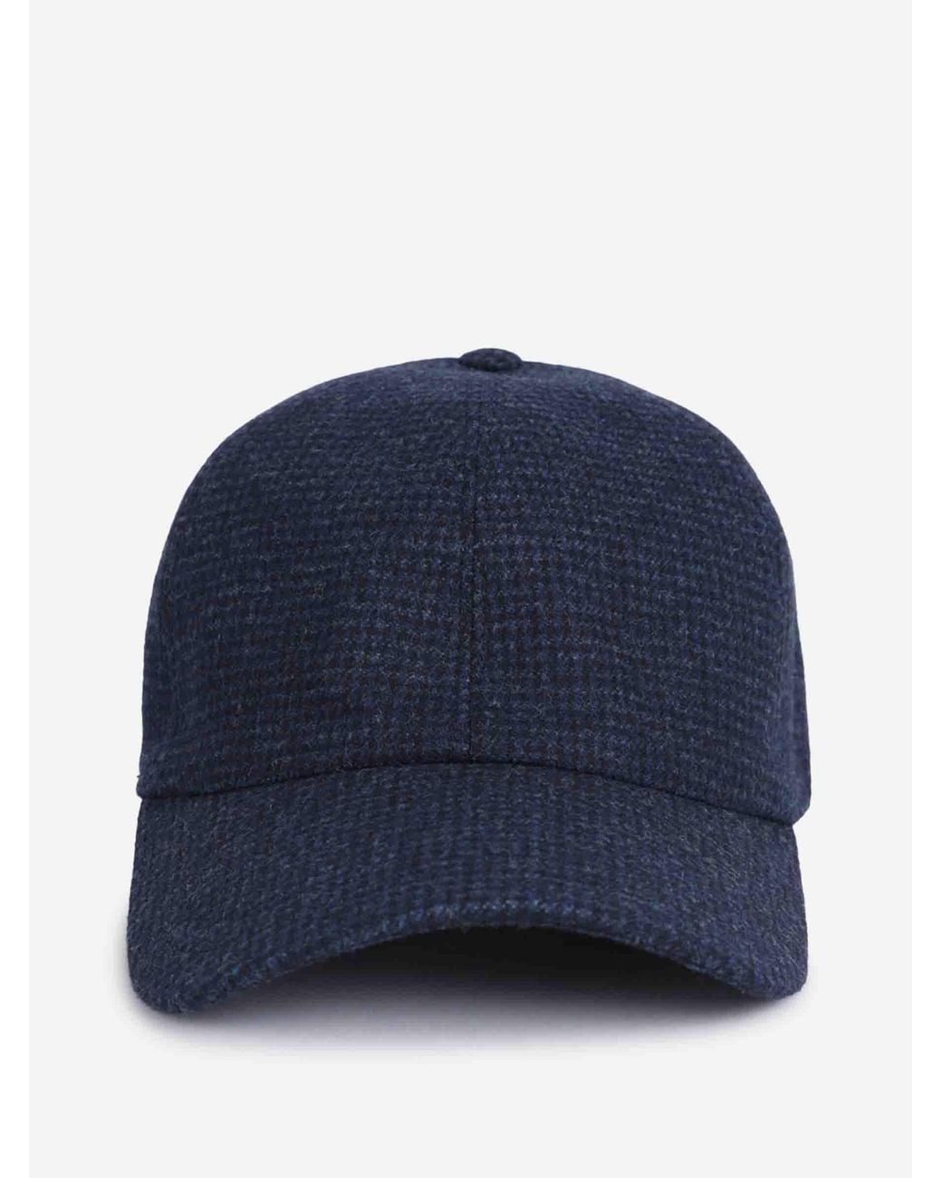 Borsalino Blue Wool Cap for men