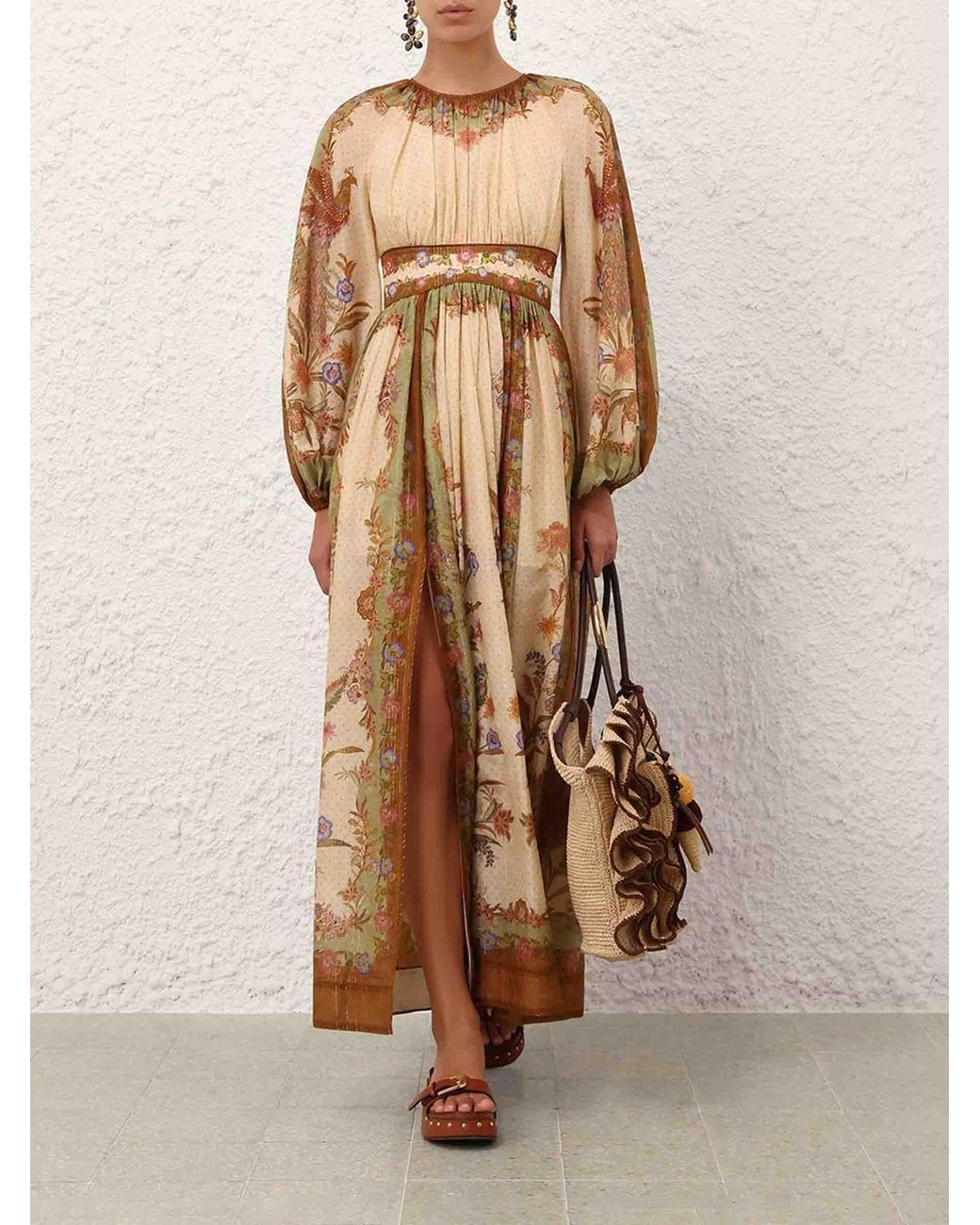 Zimmermann Natural Indra Maxi Dress