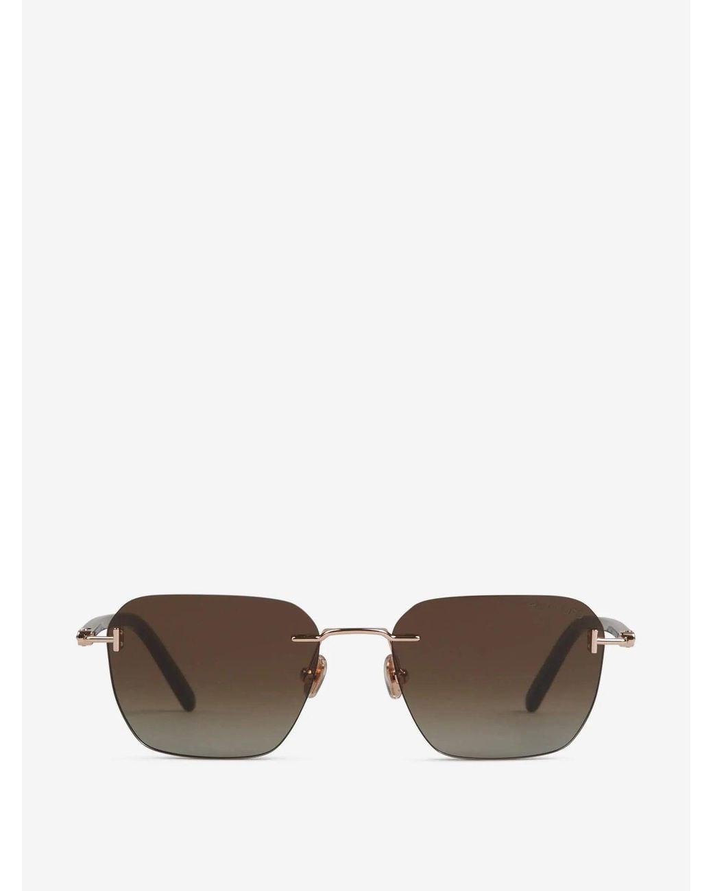 Tom Ford Metallic Rectangular Sunglasses for men