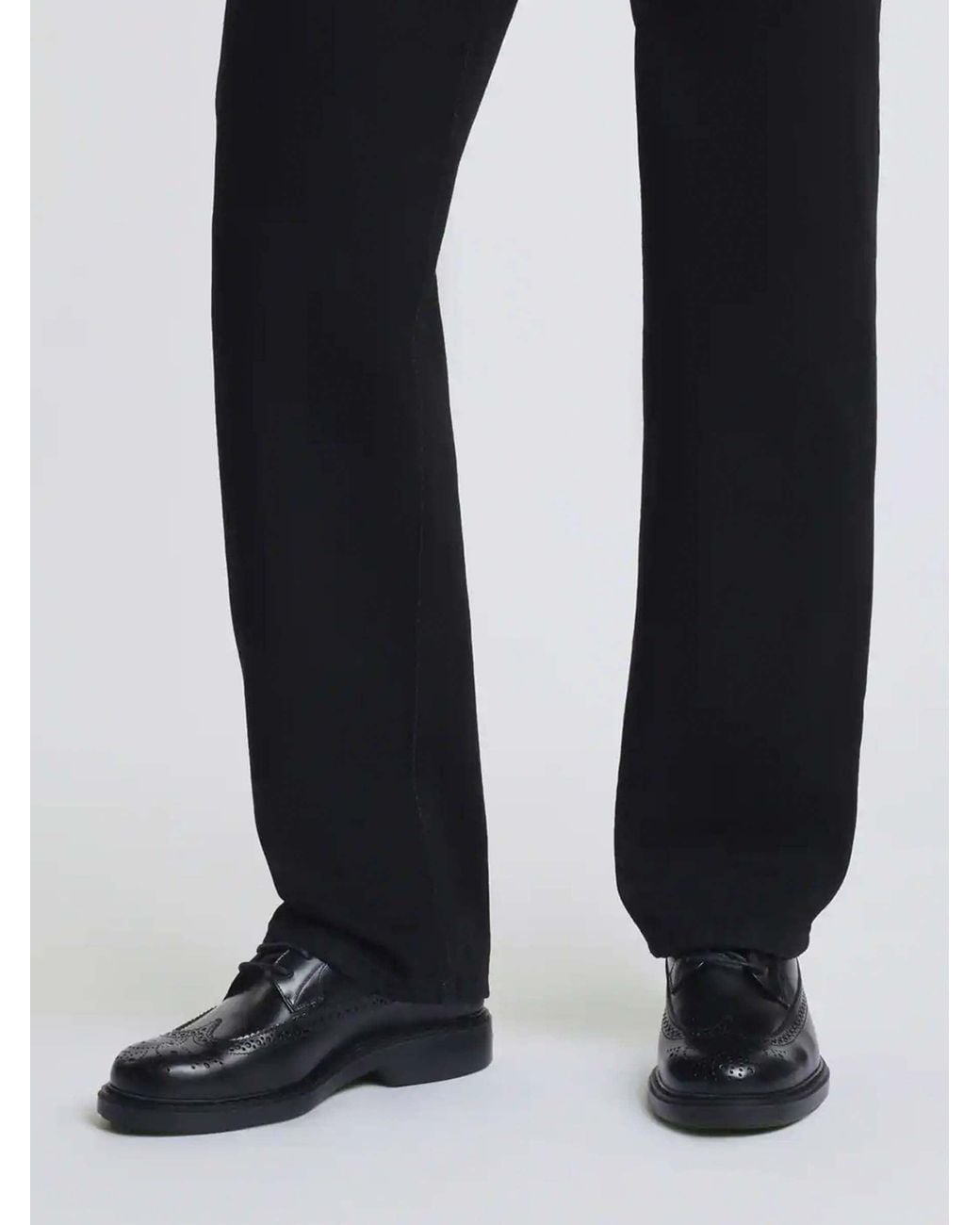 Hogan Black Derby Shoes H704 for men