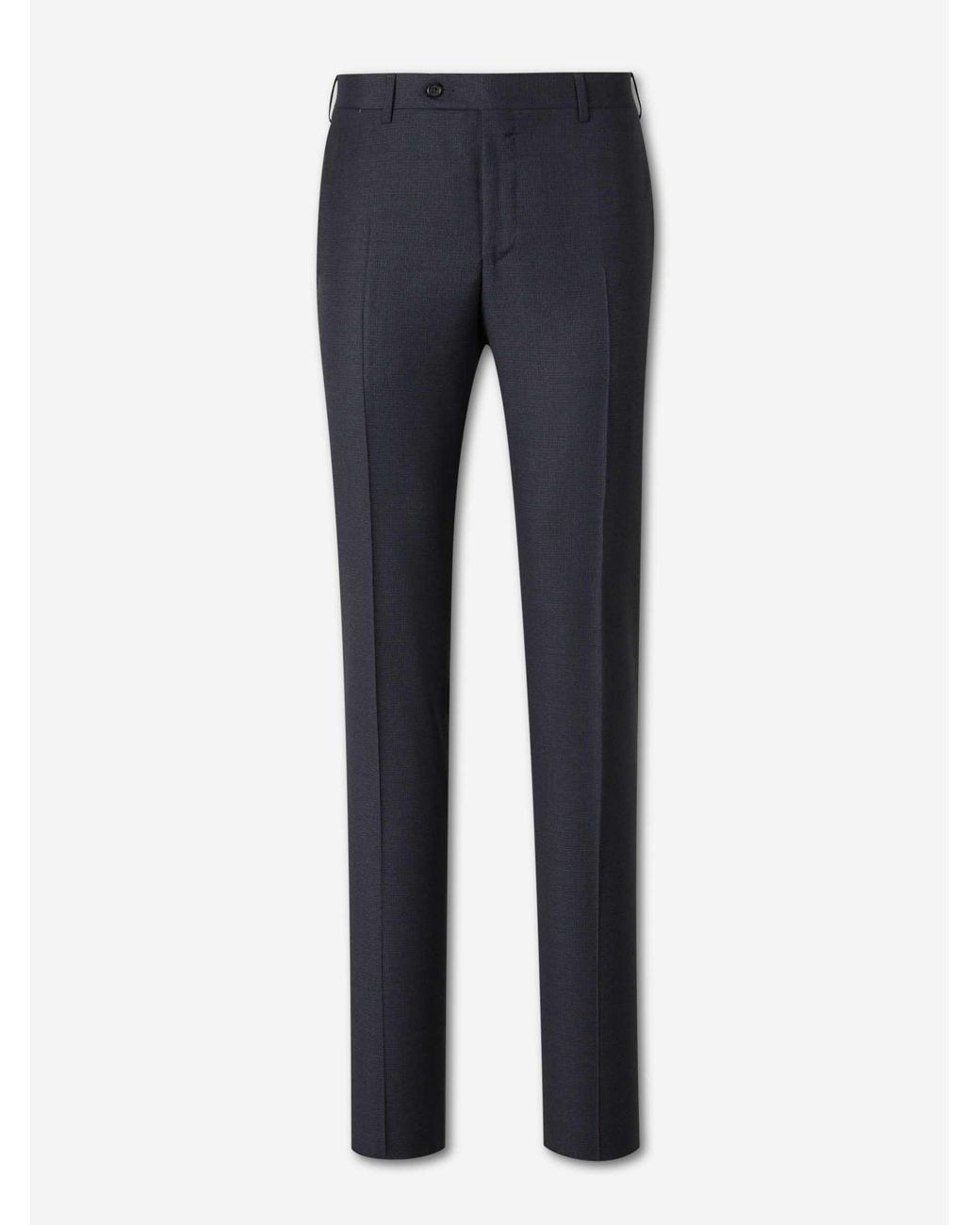 Canali Blue Straight Wool Suit for men
