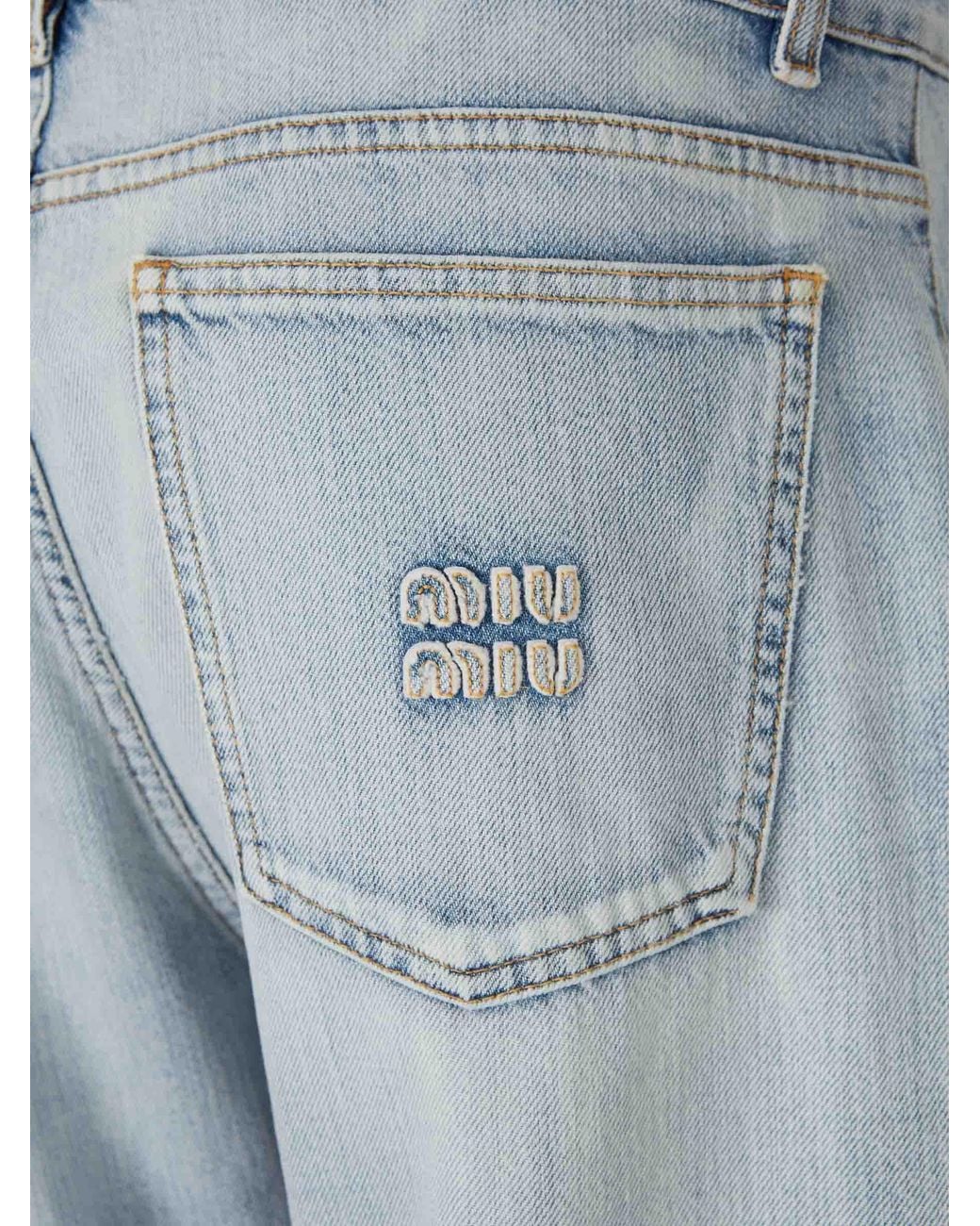 Miu Miu Blue Straight Jeans