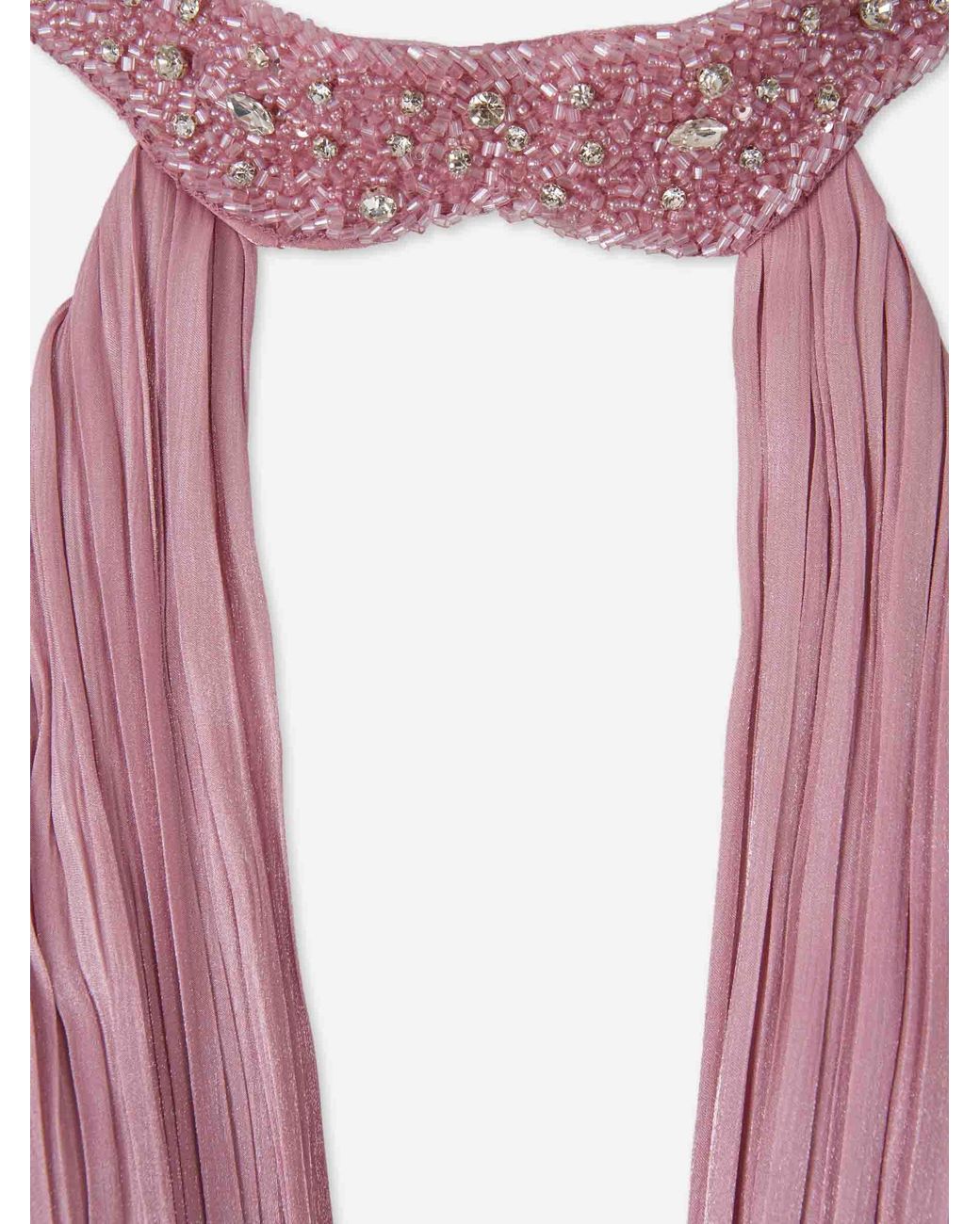 Costarellos Pink Juliette Pleated Dress