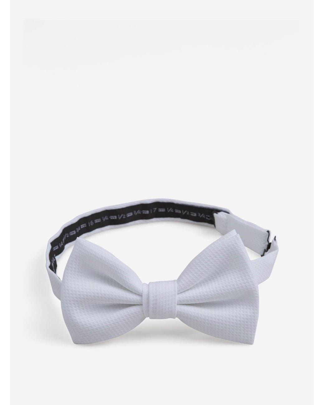 Santa Eulalia White Textured Cotton Bow Tie for men