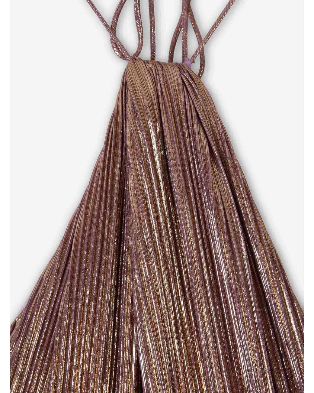 retroféte Purple Thalia Pleated Dress
