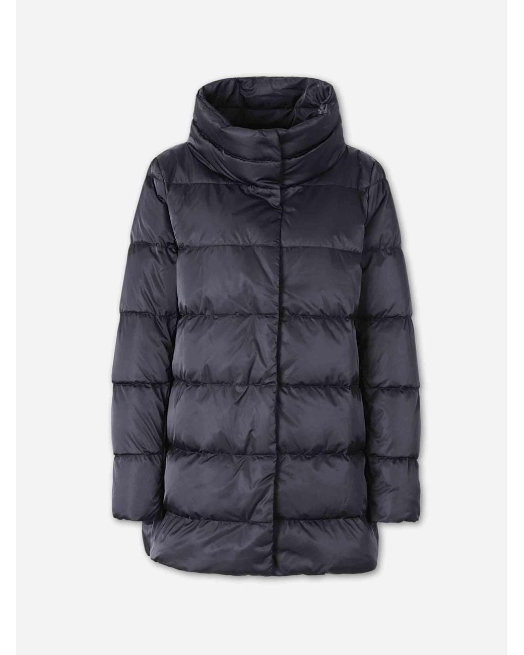 Herno Blue Down Jacket Hood
