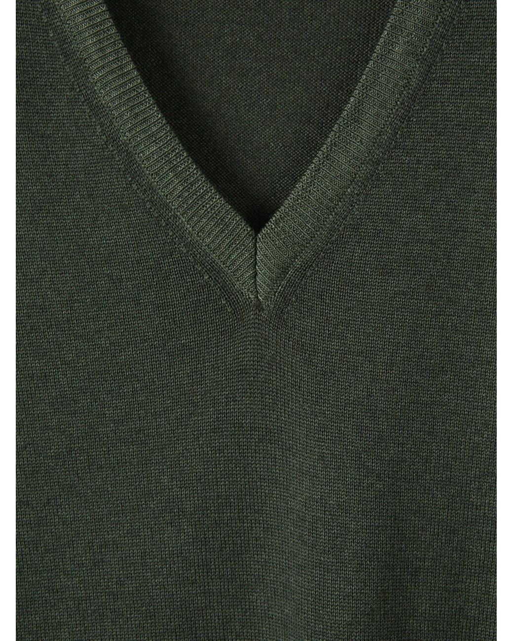 Santa Eulalia Green Sweater V-Neck for men