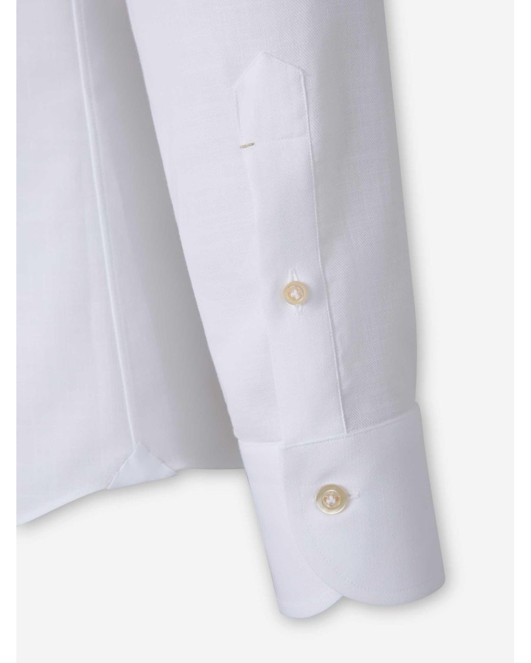 Santa Eulalia White Plain Shirt for men