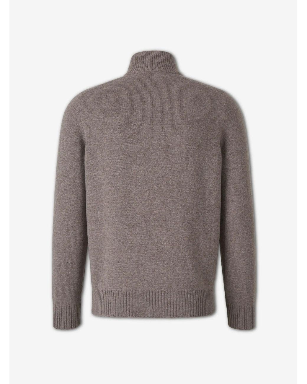 Santa Eulalia Gray High Neck Sweater for men