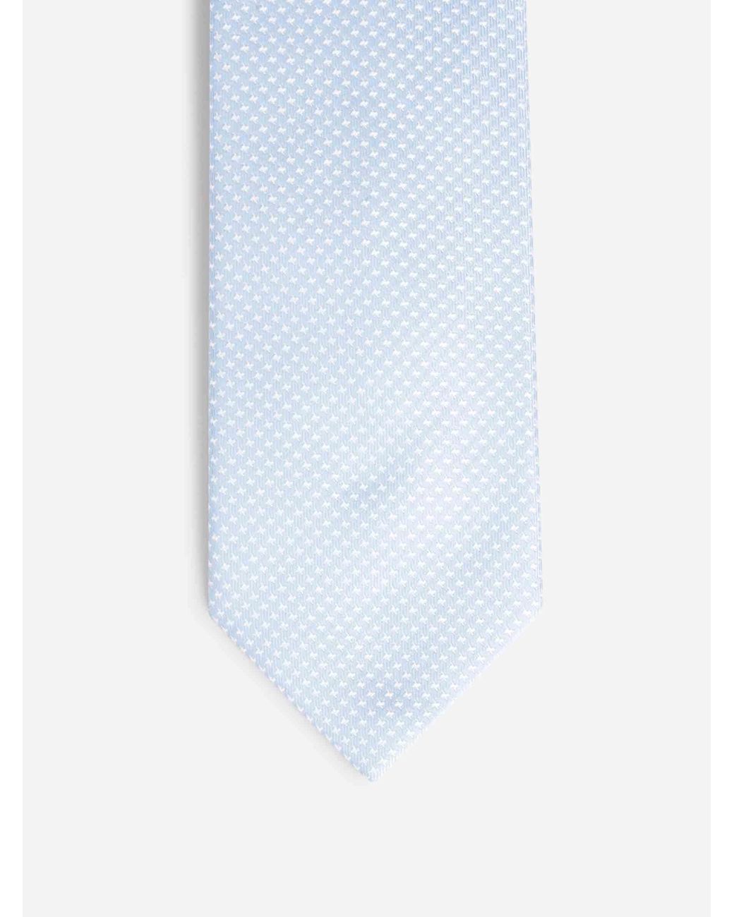 Corbata Texturizada Seda Petronius de hombre de color Blue