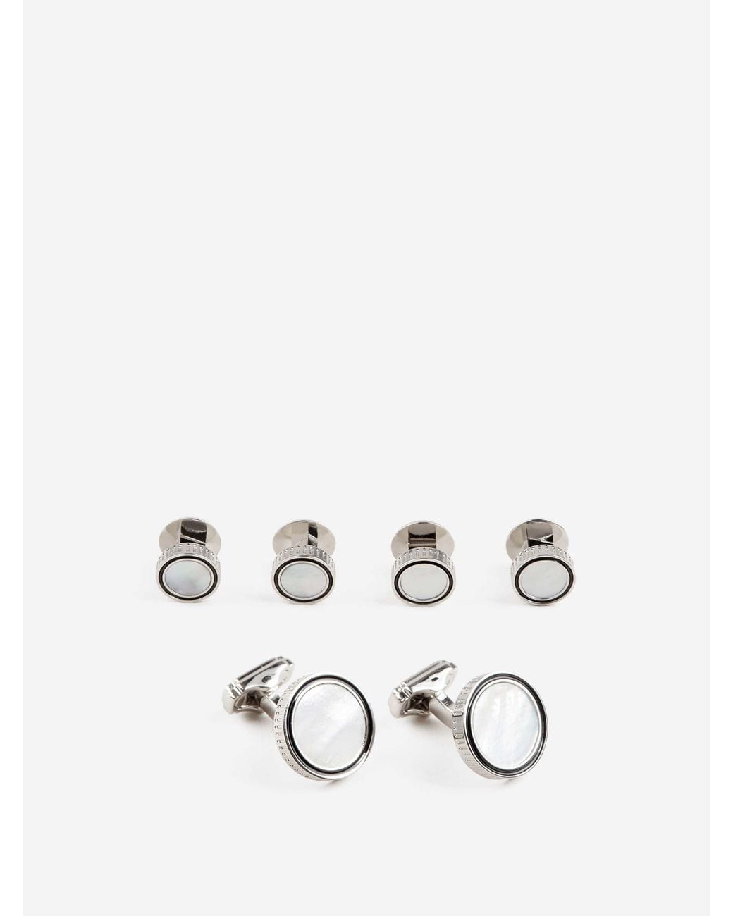 Tateossian White Mother-Of-Pearl Cufflinks for men
