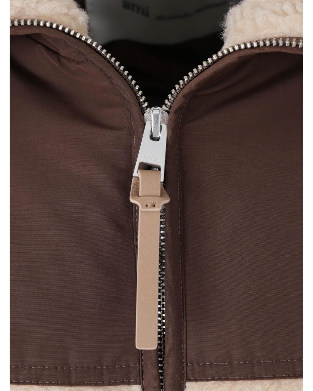 Chaqueta Casual Borreguillo AMI de hombre de color Natural