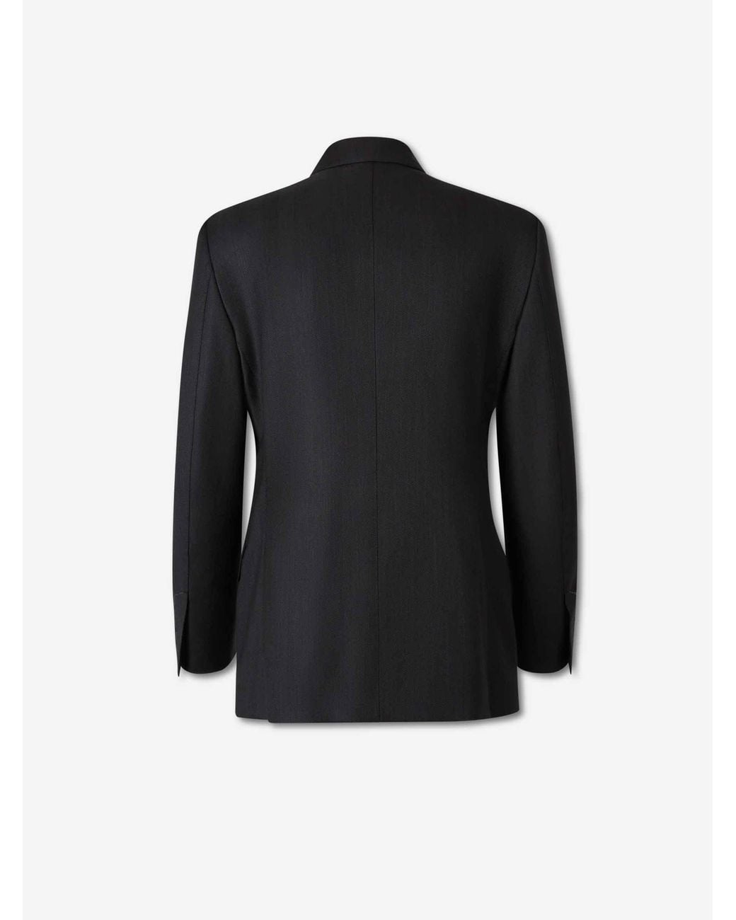 Tom Ford Black Double-Breasted Wool Suit for men