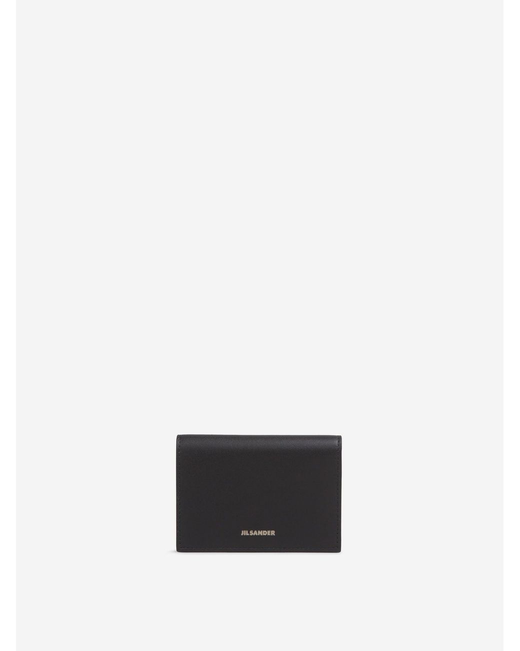 Jil Sander White Leather Card Holder for men