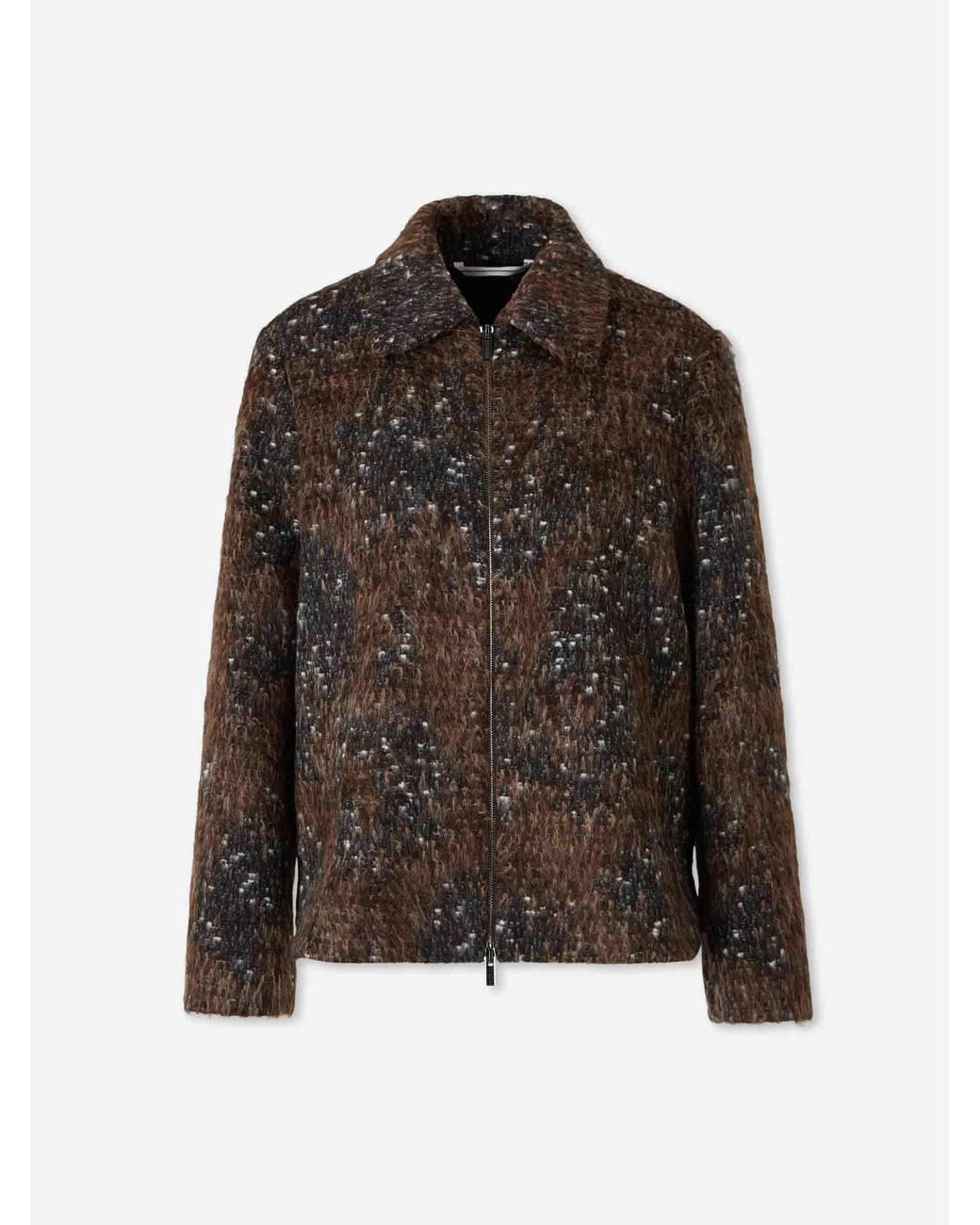 Peserico Brown Casual Wool Jacket